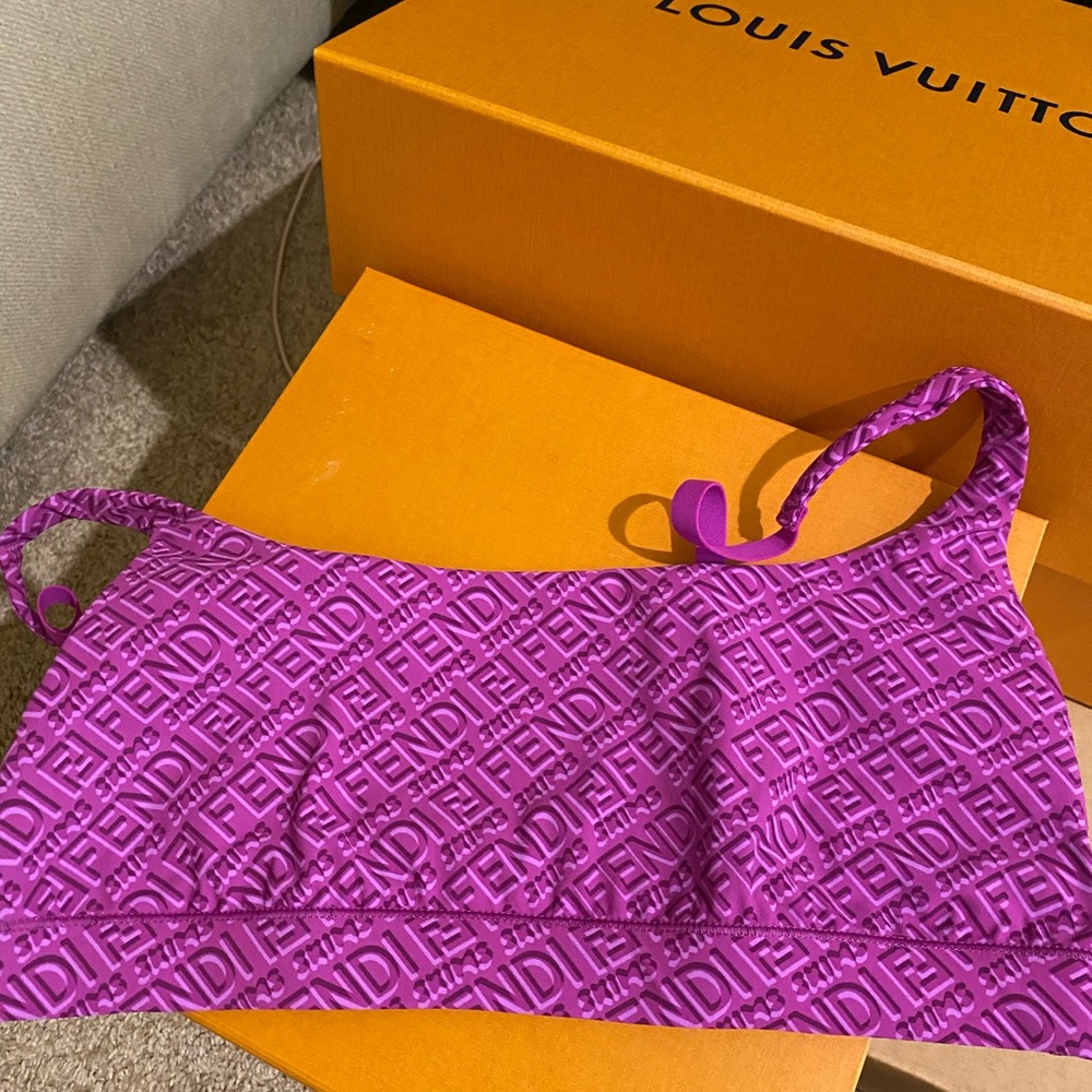Fendi skims size small purple scoop bralette